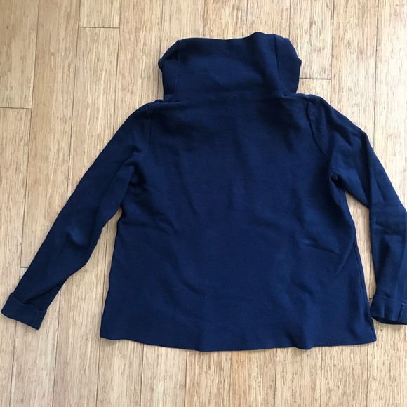 COS navy blue cotton turtleneck sweater XS - Picture 2 of 3